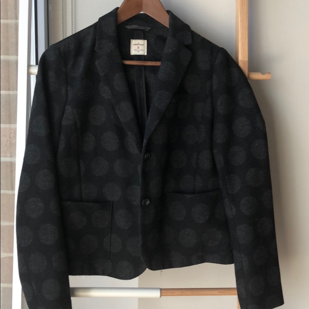 Gray polka dot Gap Academy blazer